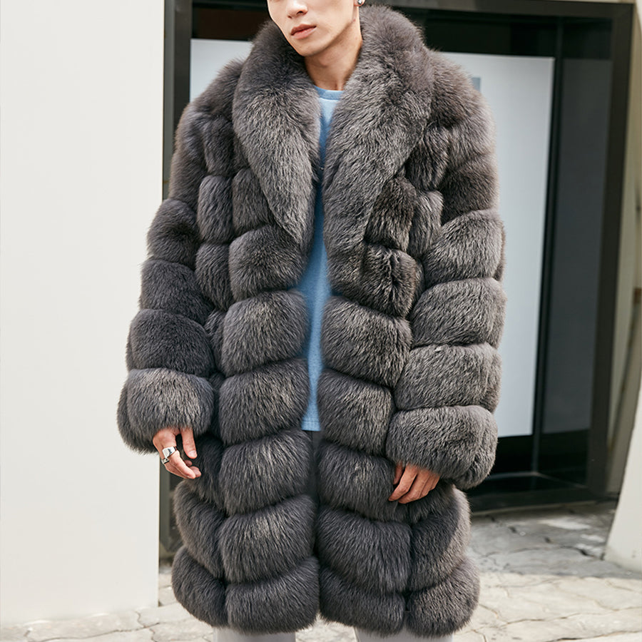 Fashionable And Personalized Fox Fur Coat For Men