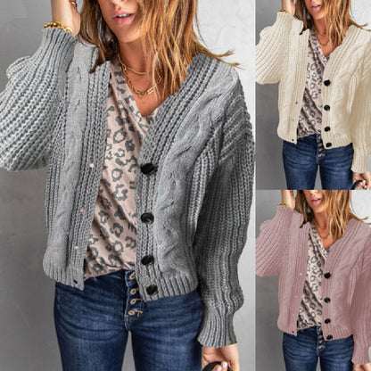 Women's Knitting Sweater Cardigan Top