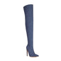 Denim Stretch Over-the-knee Boots