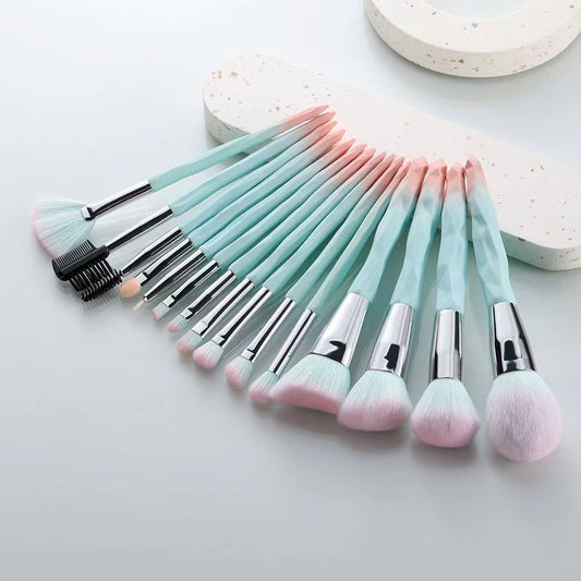 Foundation Nose Shadow Wool Blush Makeup Brush Full Set