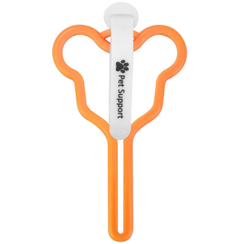 Pet Poop Bag Holder Hands-free Fixed Clip Dog Walking Cleaning Supplies Pet Cat Dog Poop Bag Dispenser Velcro Color Random