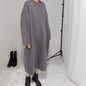 Women's Temperament Fashion Long-sleeved Knitted Dresses