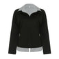 American Fashion Loose Stitching False Two-piece Sweaters Women