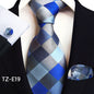 Paisley Tie Square Scarf Pocket Square Cufflinks Three-piece Set