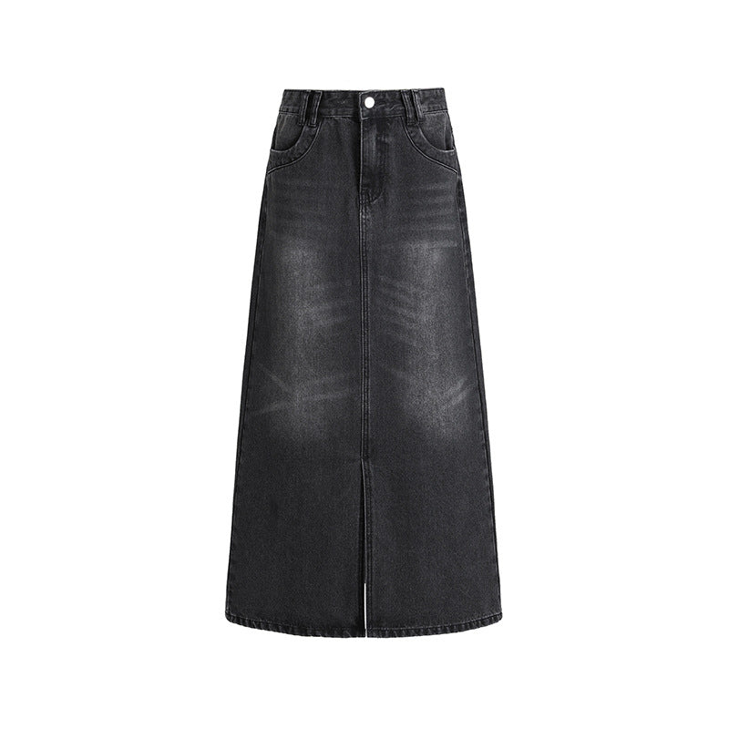 Fashionable American Retro Denim Skirt For Women