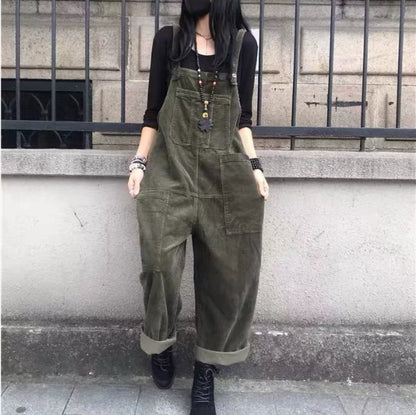 Plus Size Straight Loose Cropped Jumpsuit