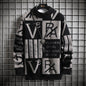 Fashion Color Contrast Stripe Warm Knitwear For Men