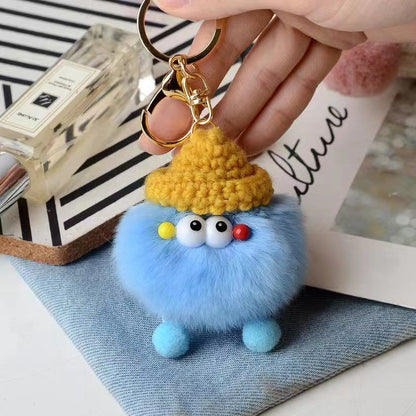 Briquette Cute Plush Bag Pendant Key Ring