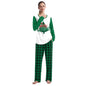 Christmas Home Clothes Digital Couple Pajamas Long Sleeve Round Neck Sweatpants Suit
