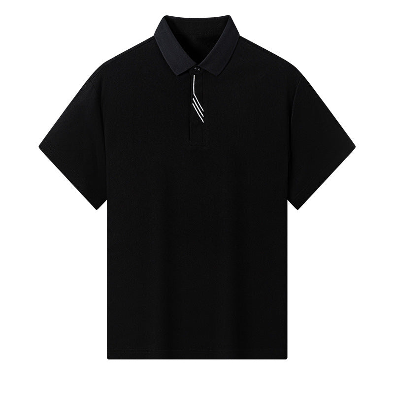 Men's High-end Casual Comfortable Solid Color Short-sleeved Top