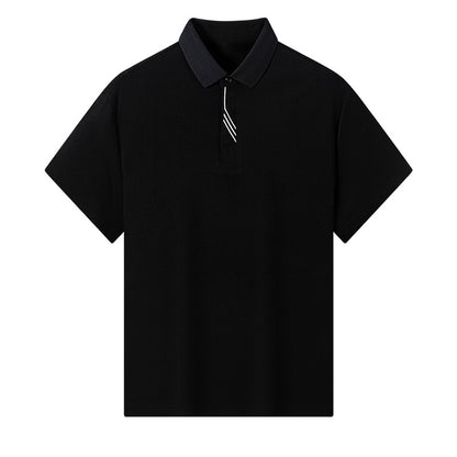 Men's High-end Casual Comfortable Solid Color Short-sleeved Top
