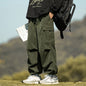 Autumn And Winter Straight Casual Wide-leg Corduroy Overalls Men