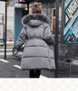 Korean Style Plus Size Slim-fit Hooded Women's Down Jacket
