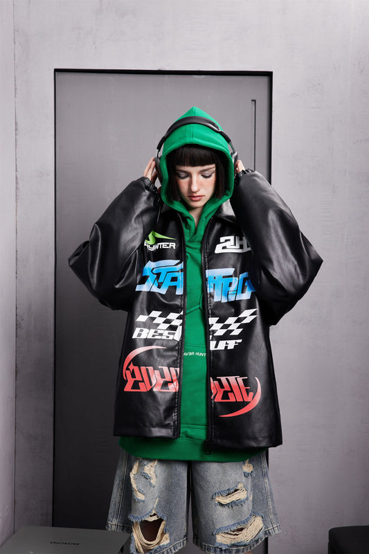 American Retro Loose Couple Baseball Uniform Coat For Men