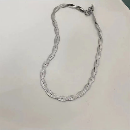 High-grade K Gold Cross Titanium Steel Necklace For Women