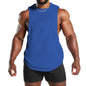 New Fitness Wide Shoulder Vest Men's Solid Color Sports Casual