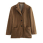 Women's Fashion Single-breasted Suit Coat Skirts
