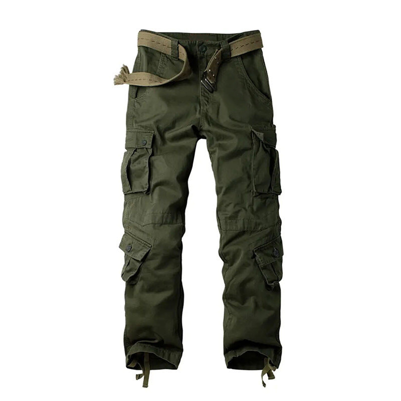 Men's Overalls With Multiple Pockets Loose And Wear-resistant Casual