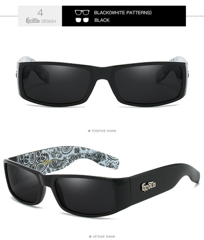 Fashion Brand Plaid Hip Hop Fashion West Coast Polarized Sunglasses