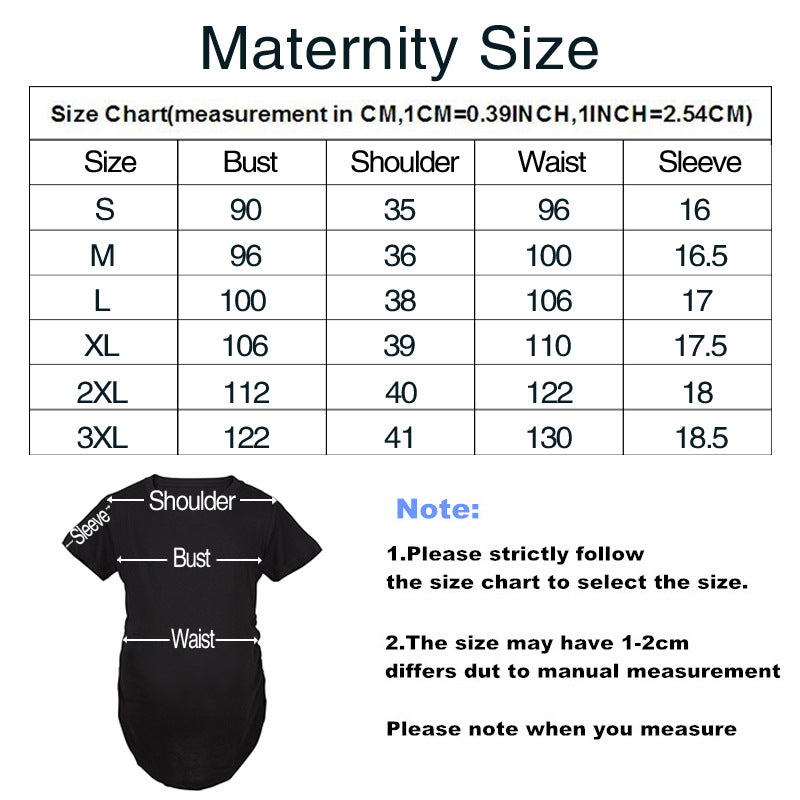 Christmas Cartoon Snowman Print Maternity Dress Summer Plus Size Maternity Short-sleeved T-shirt