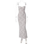Backless Long Slim Strap Dress Women