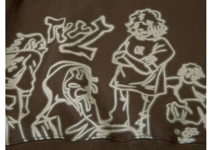 Loose-fitting Couples Oversize Hoodie