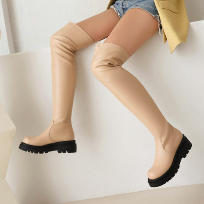 Autumnwinter Long Boots That Slim The Legs