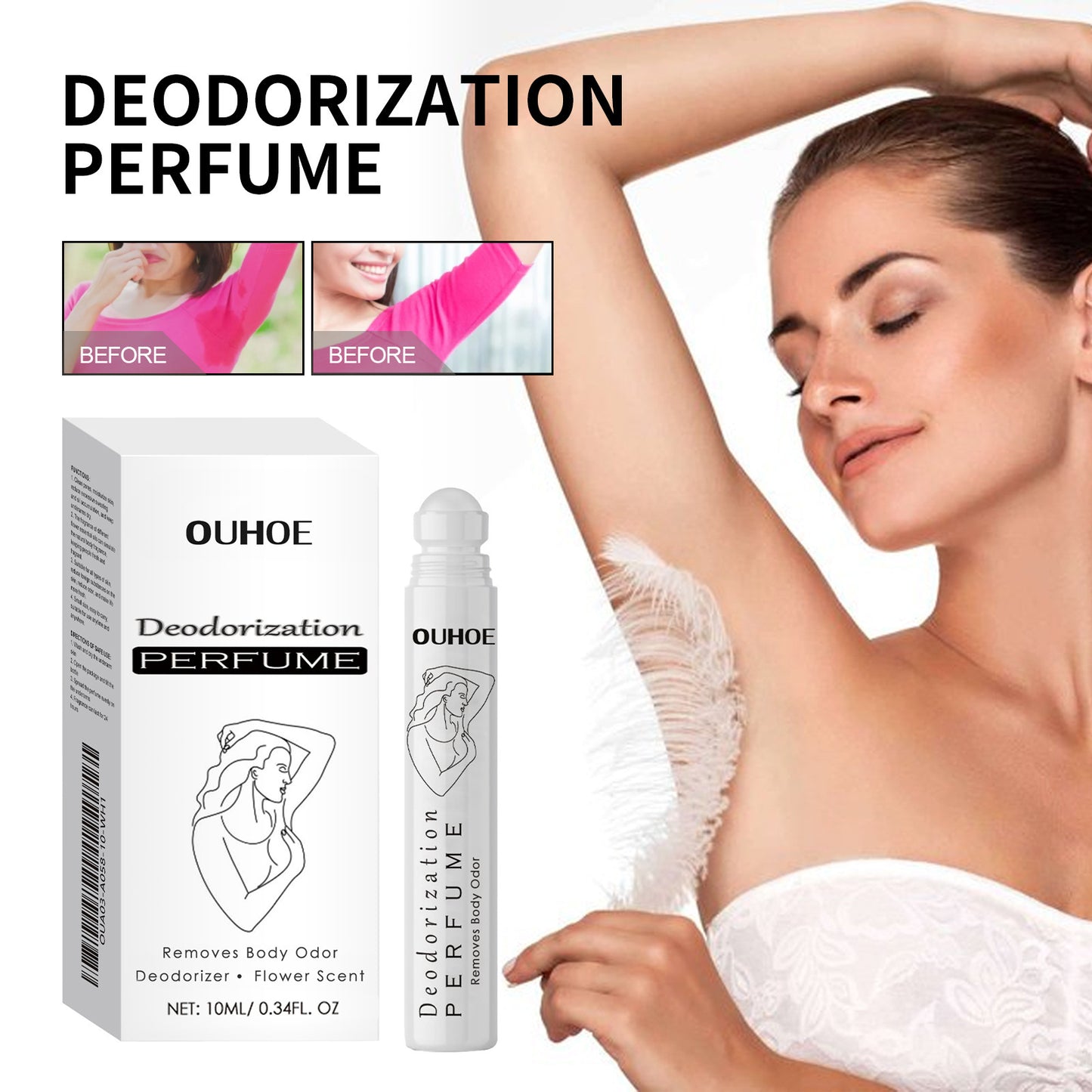 Deodorant Perfume Ball Relieves Armpit Body Odor