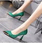 Wine Glass Heel Pumps Metal Pointed Toe Pumps