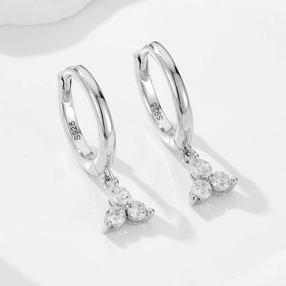 S925 Sterling Silver Instagram-Style Light Luxury Versatile Hoop Earrings