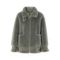 Fashionable Short Silhouette Fur Coat For Women