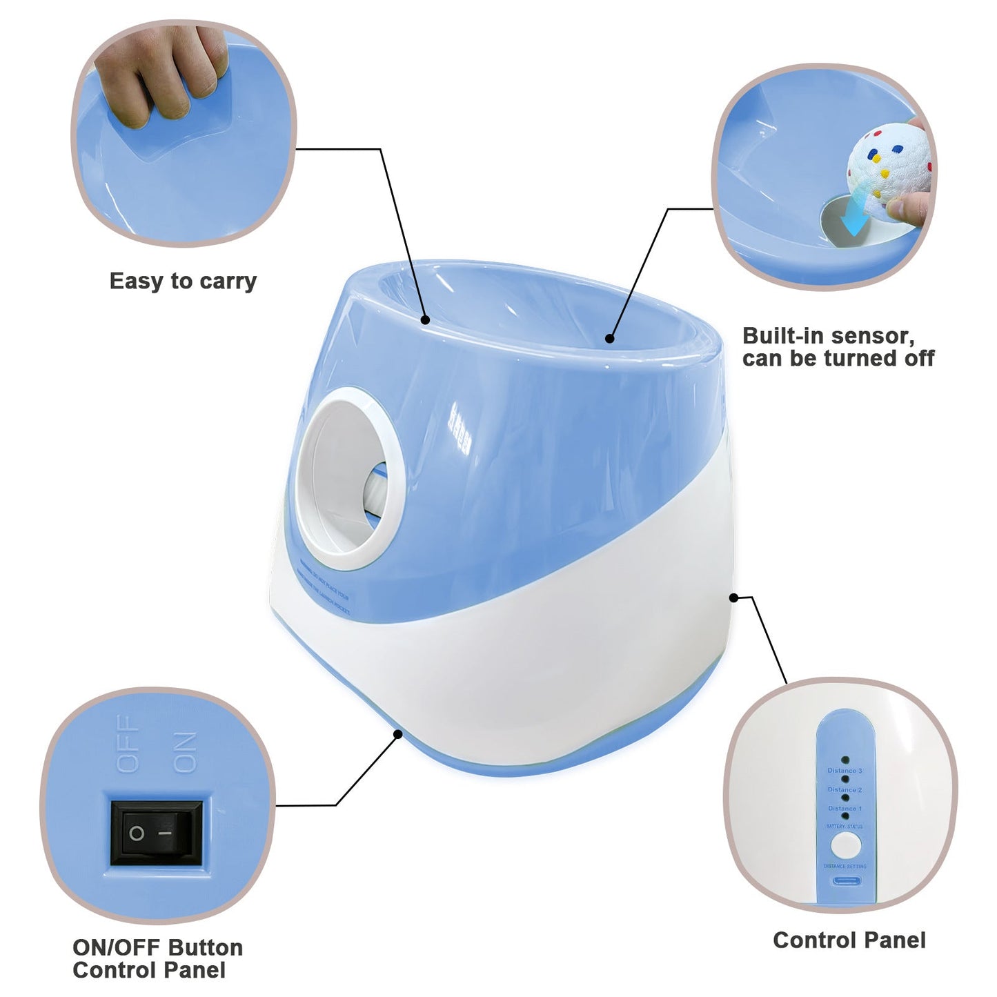 Outdoor Dog Walking Interactive Training Pet Tennis Launcher