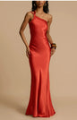 Party Slim-fit Oblique Shoulder Dress Women