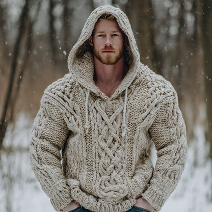 3D Printed men's Printed Vintage Loose Hoodie