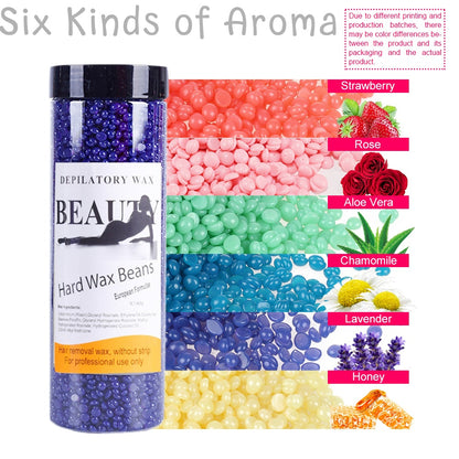 Wax Beans For Hair Removal, Brazilian Coarse Waxing For Bikini, Face, Eyebrow, Back, Chest, Legs, Armpit, At Home Waxing Beads For Women Men