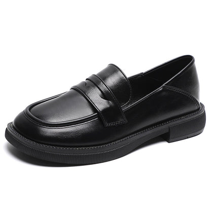 Style One Foot Casual Loafers Round Head Two Women Shoes