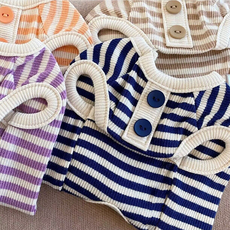 Summer Thin Pet Stripe Tank Top