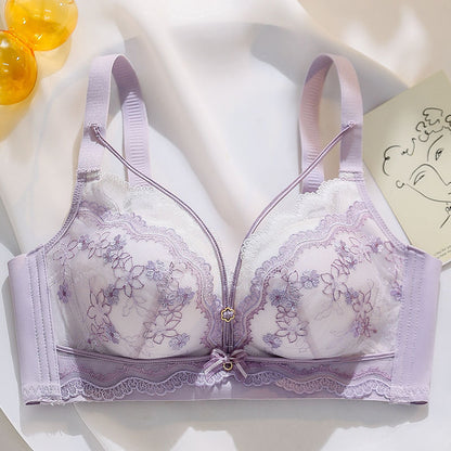 Push Up Breast Holding Wireless Underwear For Women