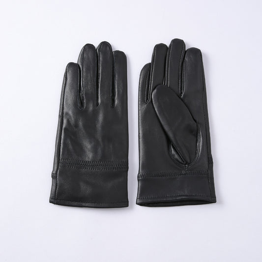 Genuine Leather Gloves Men's Winter Warm Outdoor