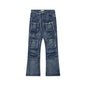 Multi-Pocket Workwear Jeans For Men And Women
