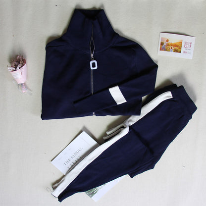 Long Sleeve Cardigan Coat Sweater Pants Set