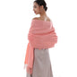 Women's Cashmere-like Scarf Solid Color Tassel Simple All-match Wrap