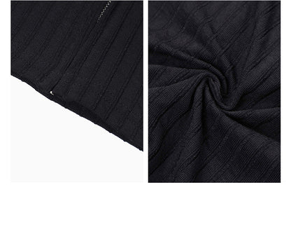 Short Zip Cardigan Blouse For Women