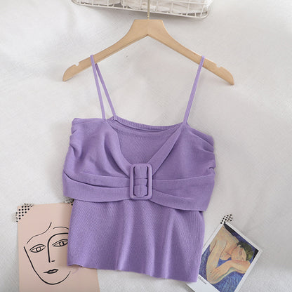 Super Fire Summer Knit Sweater Vest Women