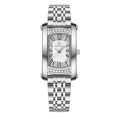 Affordable Luxury Fashion Waterproof Women's Square Quartz Wrist Watch