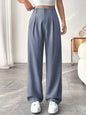 Autumn And Winter High Waist All-matching Wide Leg Leisure Suit Pants For Women