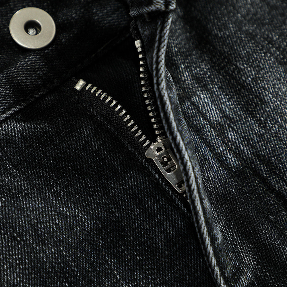 Retro Washing Water Denim Shorts Men