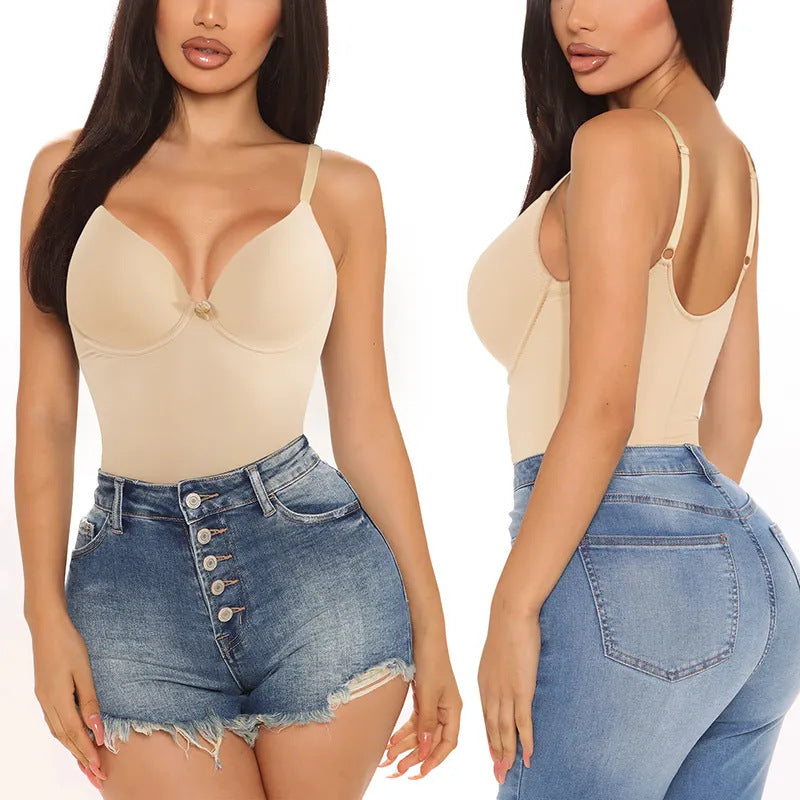 Slim Fit Skinny Waist-tight Bodybuilding Jumpsuits Top