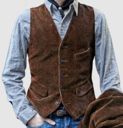 Men’s Corduroy Jacket – Winter Casual Solid Color Warm Blazer Coat