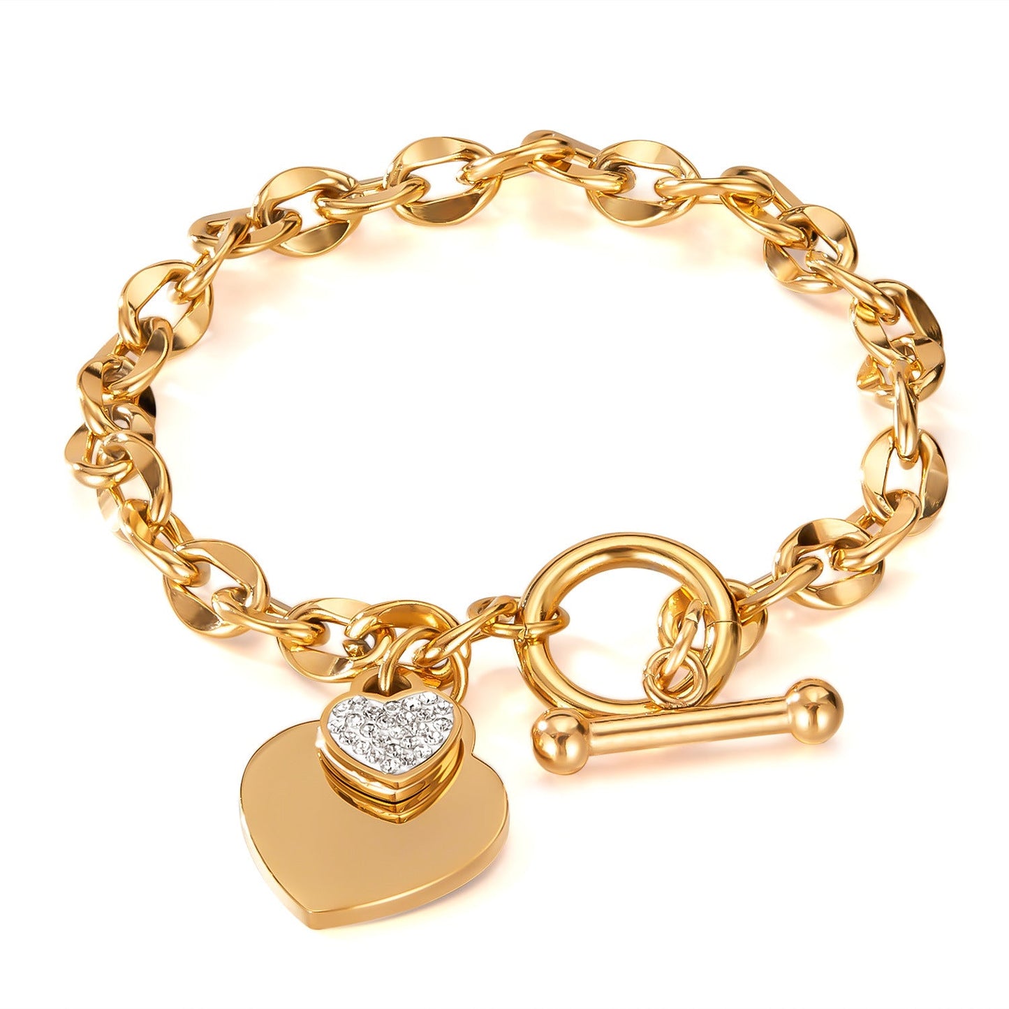 Love Stainless Steel Jewelry Buckle High-end Titanium Steel Bracelet